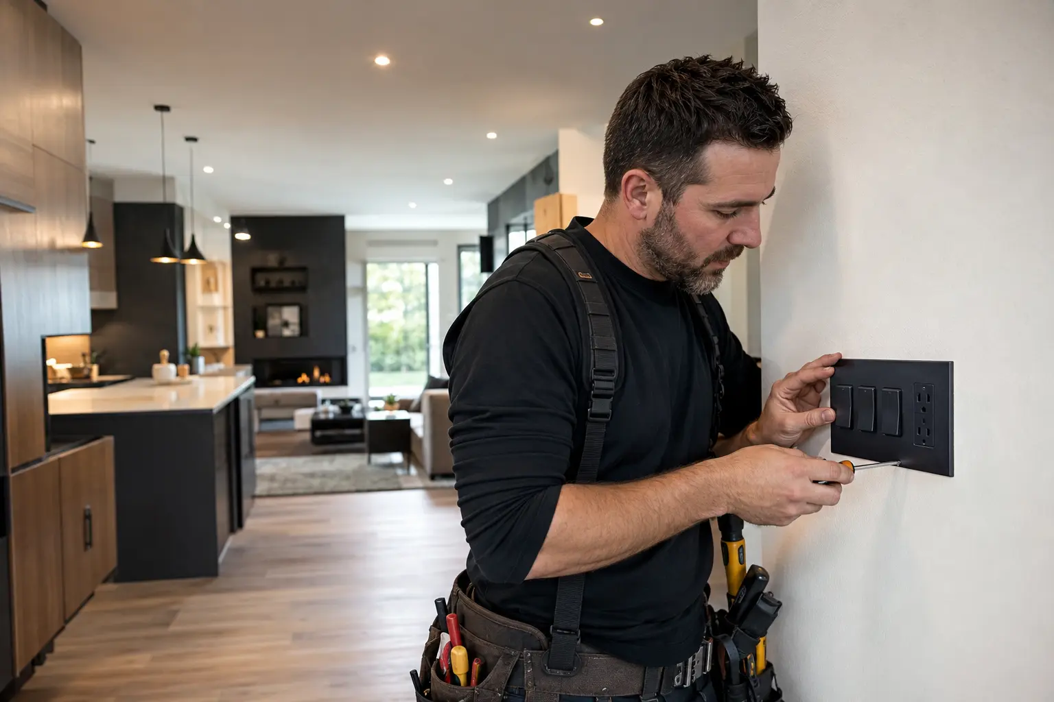 Electrical Trim by CMF Construction Group